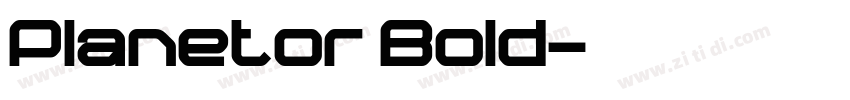 Planetor Bold字体转换